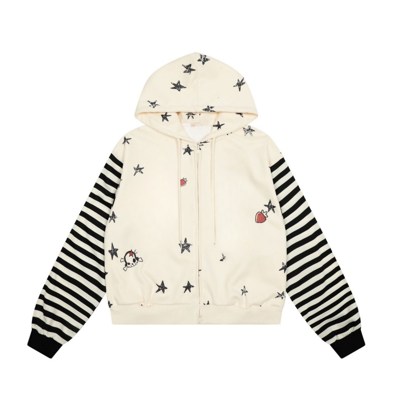 Street Style Striped Pullover Hoodie