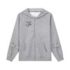 Streetwear Cargo Pocket Grey Hoodie