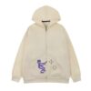 Street Style Pixel Graphic Apricot Hoodie