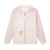 Kawaii Color Block Zip-Up Hoodie